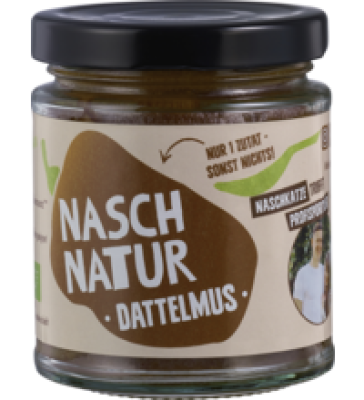 Dattelmus, vegan, 200 gr Glas, Nasch Natur