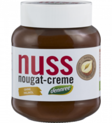 Nuss-Nougat Creme, 400 gr Glas, dennree