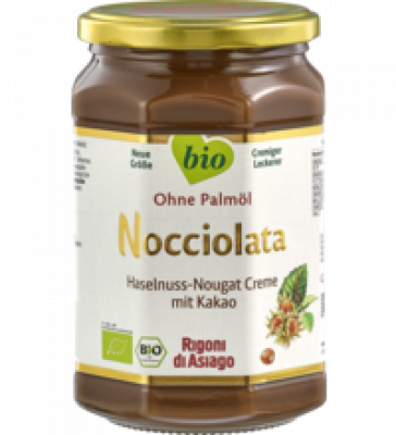 Nocciolata (Haselnuss-Nougat Creme mit Kakao), 650 gr Glas, Rigoni di Asiago