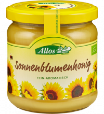 Sonnenblumenhonig, 500 gr Glas, Allos