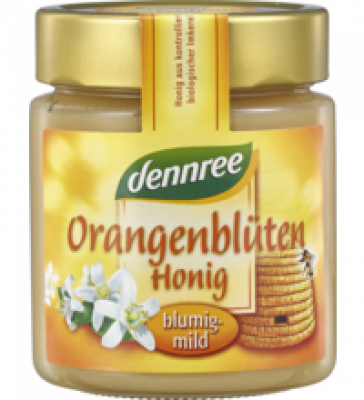 Orangenblütenhonig, 500 gr Glas, dennree