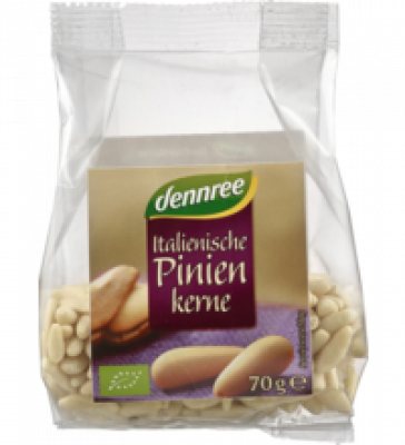 Italienische Pinienkerne, vegan, 70 gr Packung, dennree