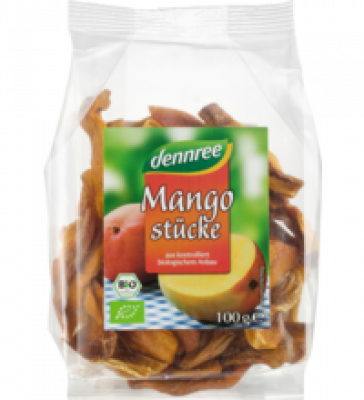 Mangostücke, vegan, 100 gr Packung, dennree