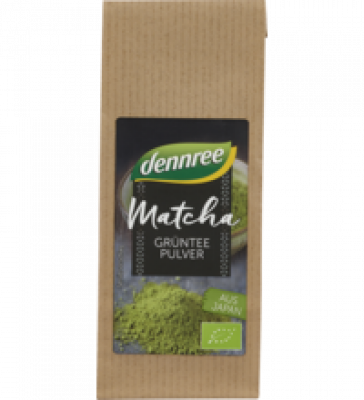 Matcha - Grünteepulver, vegan, 30 gr Packung, dennree