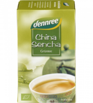 China Sencha Grüntee, vegan, 20 Btl Packung, dennree