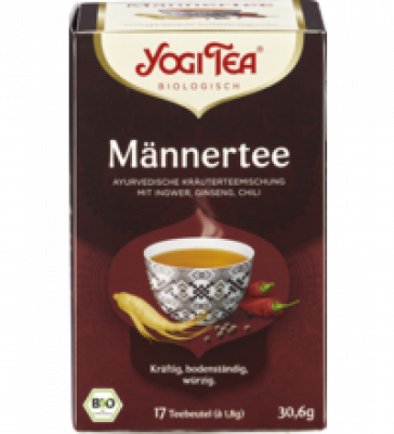 „Männertee” Kräuterteemischung, vegan, 17 Btl Packung, Yogi Tea