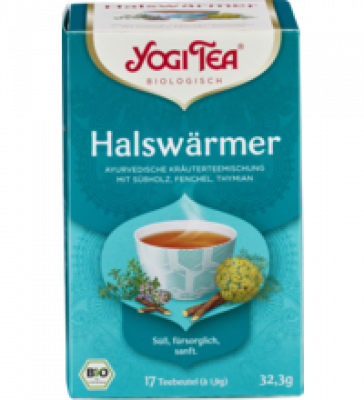 „Halswärmer” Kräuterteemischung, vegan, 17 Btl Packung, Yogi Tea