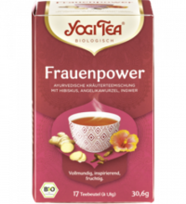 „Frauenpower” Kräuterteemischung, vegan, 17 Btl Packung, Yogi Tea