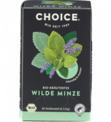 Kräutertee Wilde Minze, vegan, 20 Btl Packung, Choice