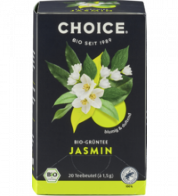 Grüntee Jasmin, vegan, 20 Btl Packung, Choice