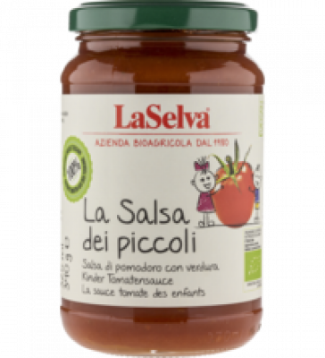 La Salsa dei piccoli (Kinder Tomatensauce), vegan, 340 gr Glas, La Selva