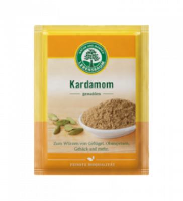 Kardamom, gemahlen, 10 gr Packung, Lebensbaum