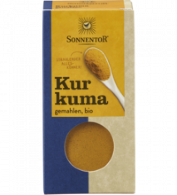 Kurkuma (Gelbwurz), gemahlen, vegan, 40 gr Packung, Sonnentor