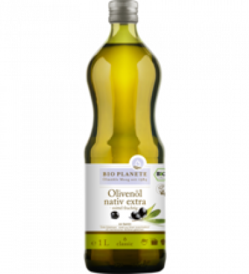 Olivenöl nativ extra, mittel fruchtig, vegan, 1 ltr Flasche, Bio Planète