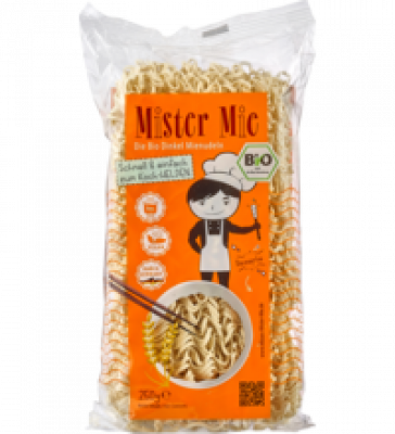 Dinkel Mie-Nudeln, vegan, 250 gr Packung, Misses & Mister Mie