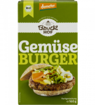 Gemüse Burger, vegan, 160 gr Packung, Bauckhof