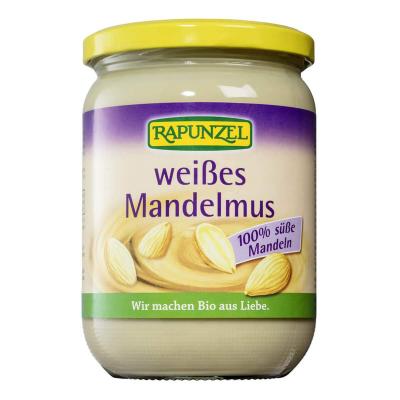 Weißes Mandelmus, vegan, 500 gr Glas, Rapunzel