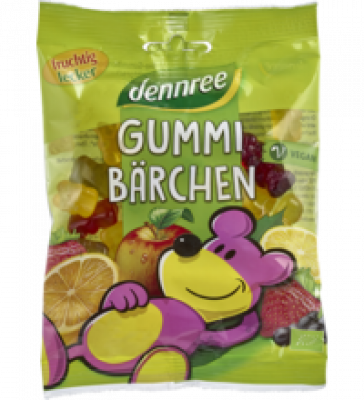 Gummibärchen vegan, 100 g Packung, dennree