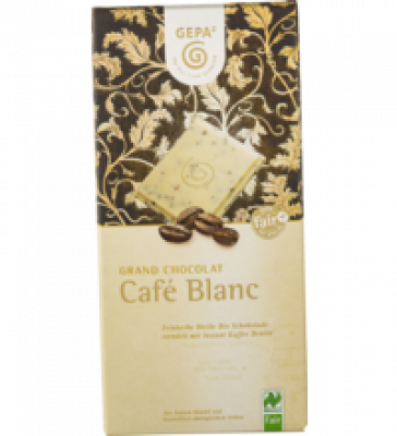 Café Blanc Schokolade, 100 gr Tafel, Gepa