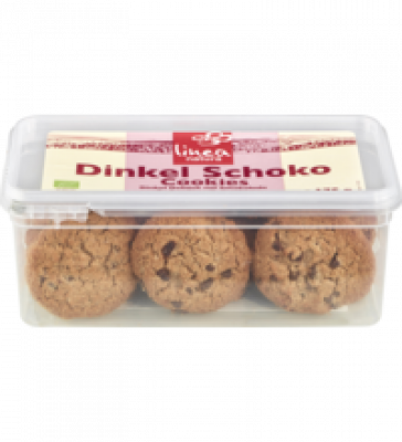 Dinkel Schoko Cookies, 175 gr Packung, linea natura