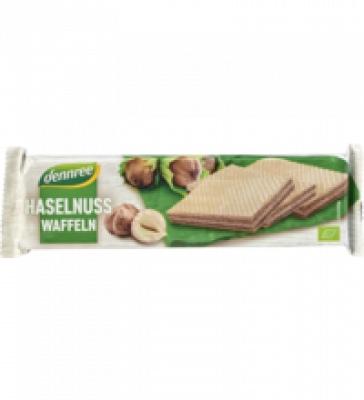 Cremewaffeln Haselnuss, 125 gr Packung, dennree