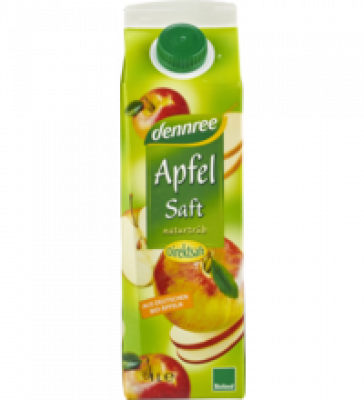 Apfelsaft naturtrüb, 1 ltr Elopak, dennree