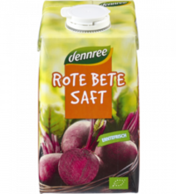 Rote-Bete-Saft, vegan, 0,5 ltr Tetra Pack, dennree