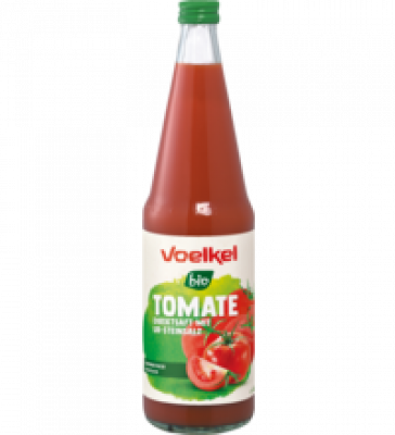 Tomatensaft, vegan, 0,7 ltr Flasche, Voelkel