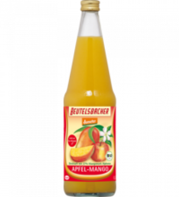 Apfel-Mango-Saft, 0,7 ltr Flasche - Demeter, Beutelsbacher