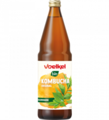 Kombucha, vegan, 0,75 ltr Flasche, Voelkel