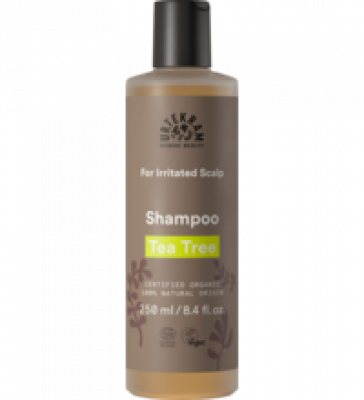 Teebaum Shampoo, für gereizte Kopfhaut, vegan, 250 ml Flasche, Urtekram