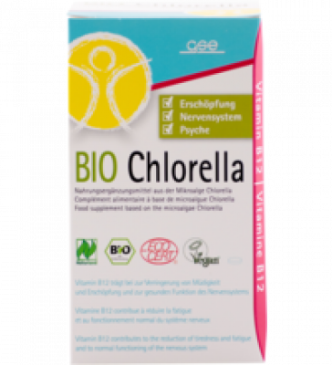 Chlorella Tabletten, vegan, 240 Stück im Glas, GSE