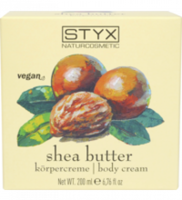 Sheabutter Körpercreme, vegan, 200 ml Tiegel, Styx Naturcosmetic